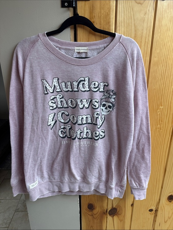 Simply Southern Sweaters - Simply Southern Lavender Graphic Crewneck Sweatshirt